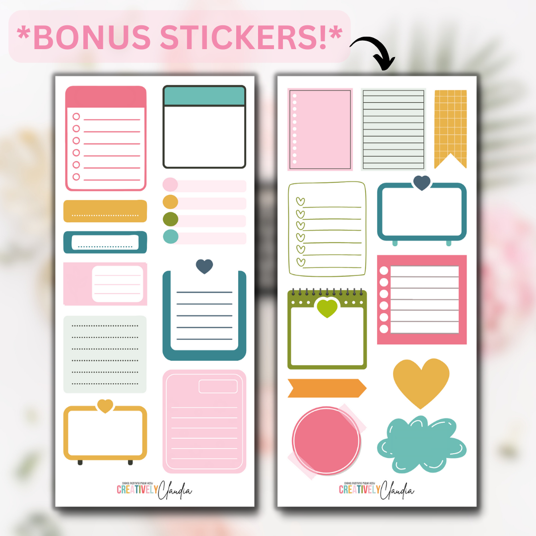 2024 Fully Hyperlinked Vertical Planner (w/ Links to Google & Apple Calendars + Reminders)