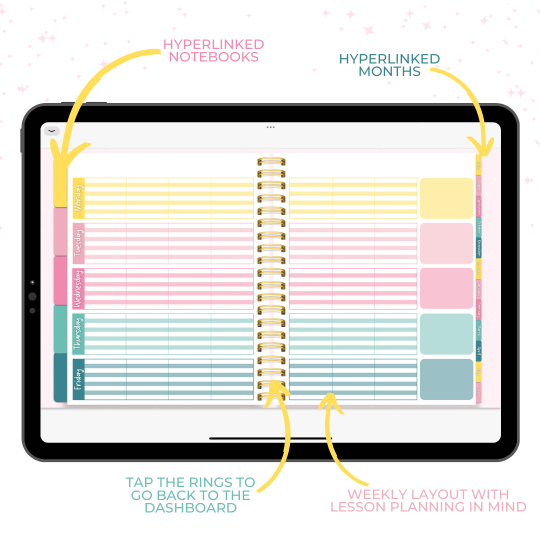 The Ultimate Teacher Planner | Fully Hyperlinked, Undated
