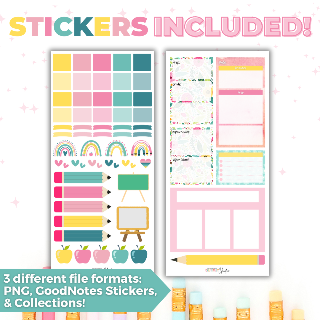 The Ultimate Teacher Planner | Fully Hyperlinked, Undated