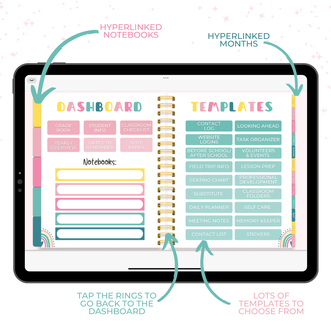 The Ultimate Teacher Planner | Fully Hyperlinked, Undated