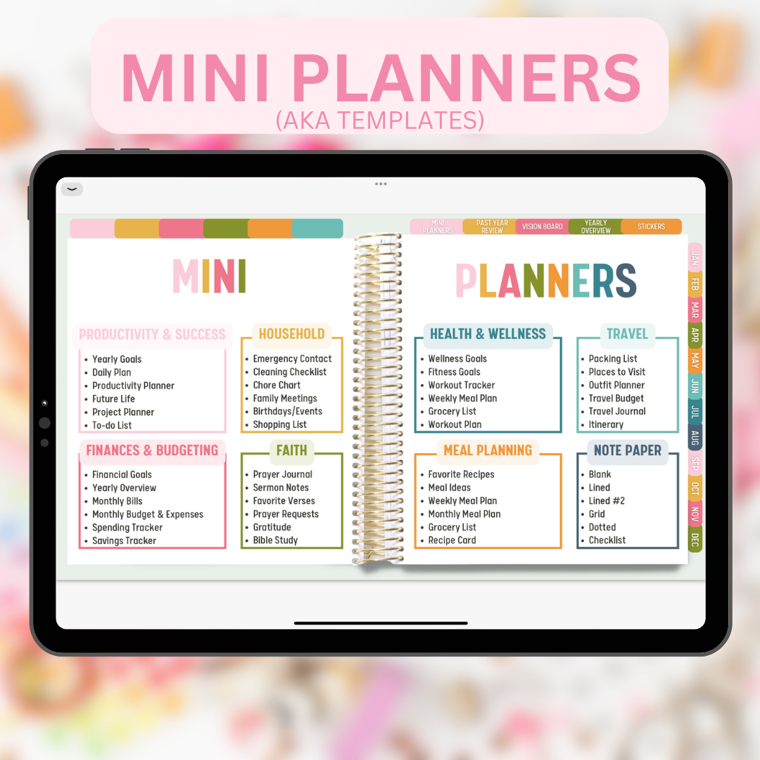 2024 Fully Hyperlinked Life Planner (w/ Links to Google & Apple Calendars + Reminders)