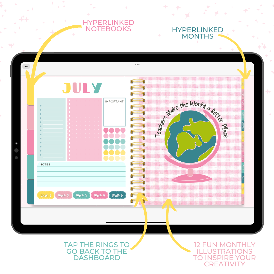 The Ultimate Teacher Planner | Fully Hyperlinked, Undated