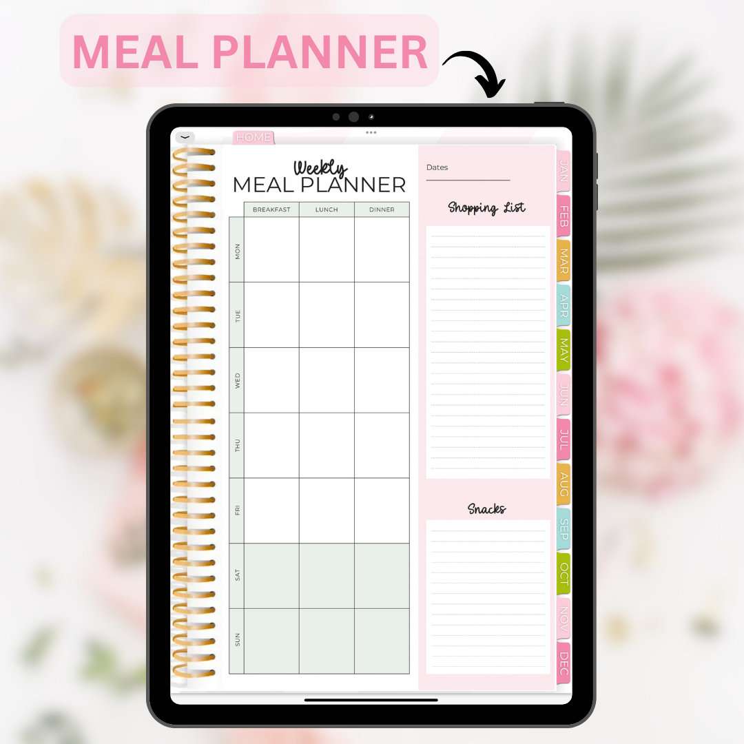 2024 Fully Hyperlinked Vertical Planner (w/ Links to Google & Apple Calendars + Reminders)