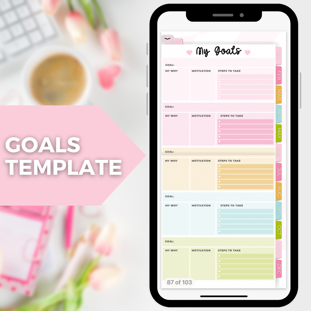 2024 Fully Hyperlinked Phone Planner (w/ Links to Google & Apple Calendars + Reminders)